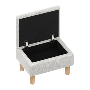 Hocker Teddy CHAM mit Stauraum weiss