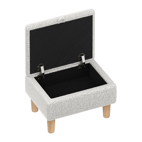 Hocker Teddy CHAM mit Stauraum weiss