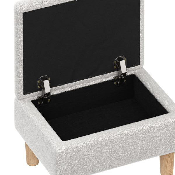 Hocker Teddy CHAM mit Stauraum weiss