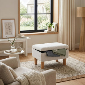 Hocker Teddy CHAM mit Stauraum weiss