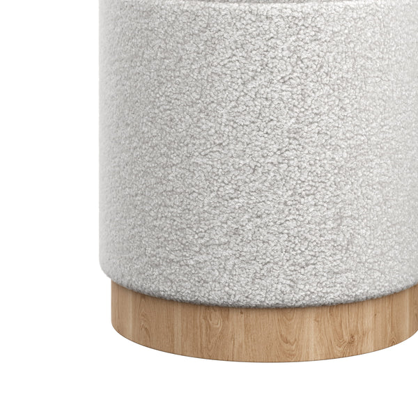 Hocker Teddy DASSEL 2er Set weiss