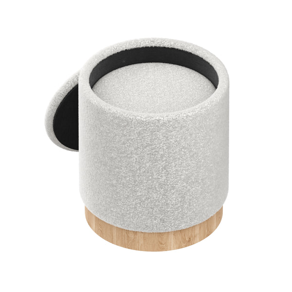 Hocker Teddy DASSEL 2er Set weiss