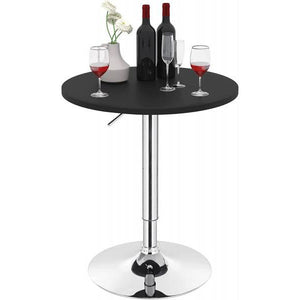 Bartisch höhenverstellbar 68-88 cm Partytisch Schwarz
