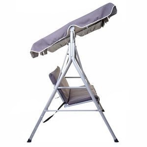 Hollywoodschaukel 3-Sitzer Gartenschaukel 197x185cm Dunkelgrau