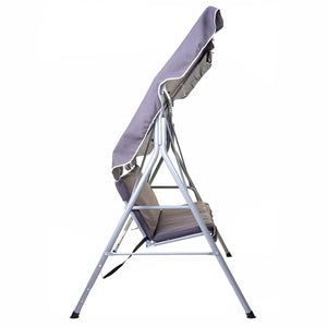 Hollywoodschaukel 3-Sitzer Gartenschaukel 197x185cm Dunkelgrau