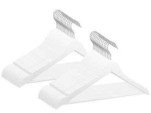 Kleiderbügel Holz weiss 50er Set