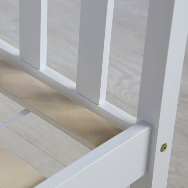 Holzbett 140x200cm Landhausstil Weiss