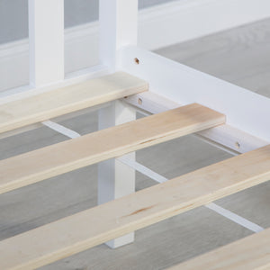 Holzbett 140x200cm Landhausstil Weiss