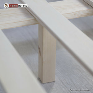Letto in legno 160x200cm in legno massello bianco