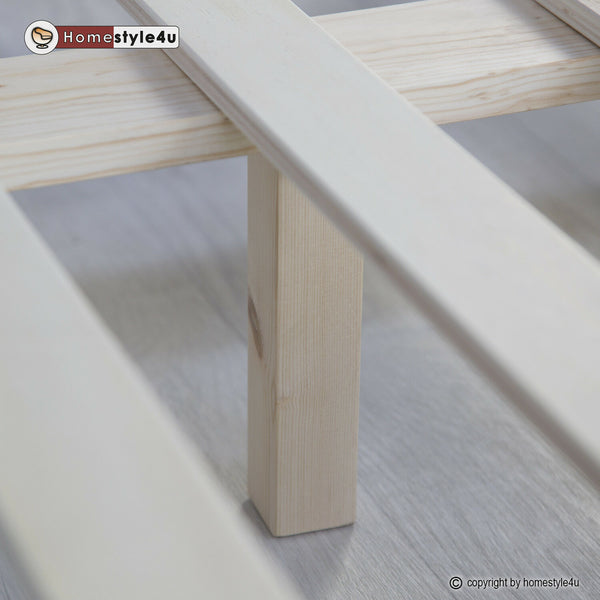 Letto in legno 160x200cm in legno massello bianco