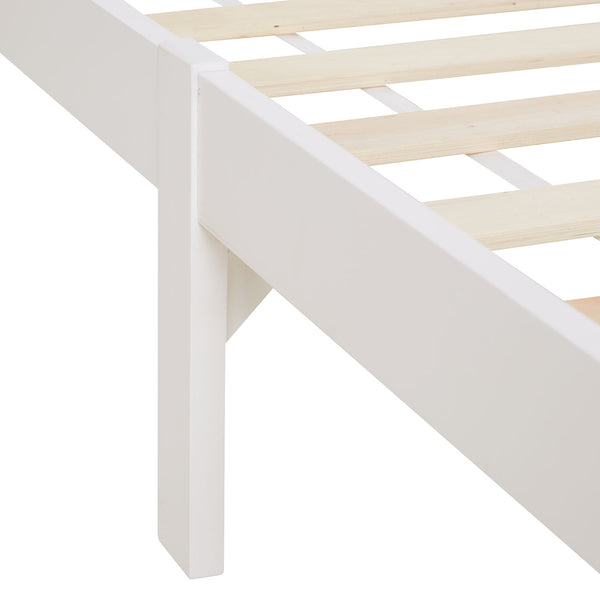 Holzbett 90x200cm Landhausstil Weiss