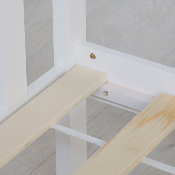 Holzbett Doppelbett 140x200cm Weiss