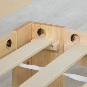 Holzbett Doppelbett 180x200cm Natur