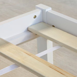 Holzbett Jugendbett 140x200cm Weiss