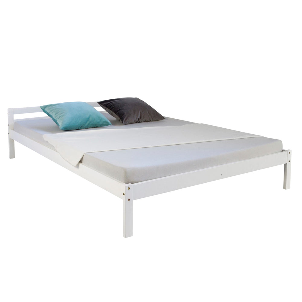Wooden bed, youth bed, 140x200cm, white