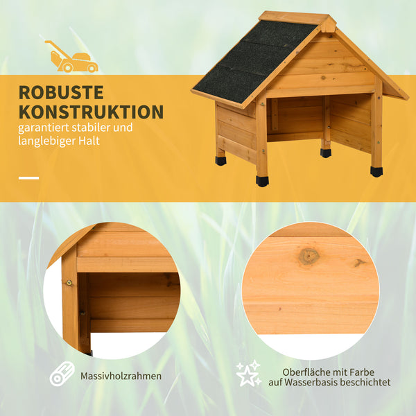 Holzgarage für Rasenmäher Roboter Mähroboter 75x76x70cm