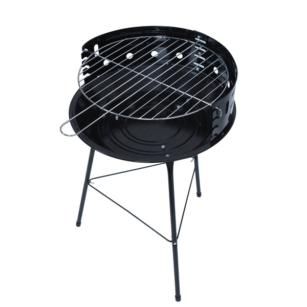 Barbecue à charbon de bois, rond, 33 cm