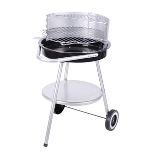 Barbecue à charbon de bois, rond, 47 cm