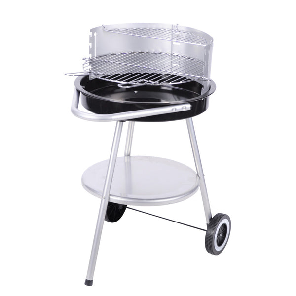 Barbecue à charbon de bois, rond, 47 cm