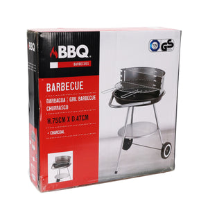 Barbecue à charbon de bois, rond, 47 cm