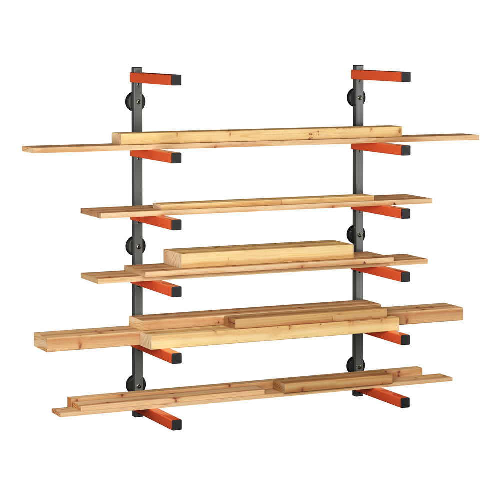 Wooden storage rack for hanging, 183 x 104 cm
