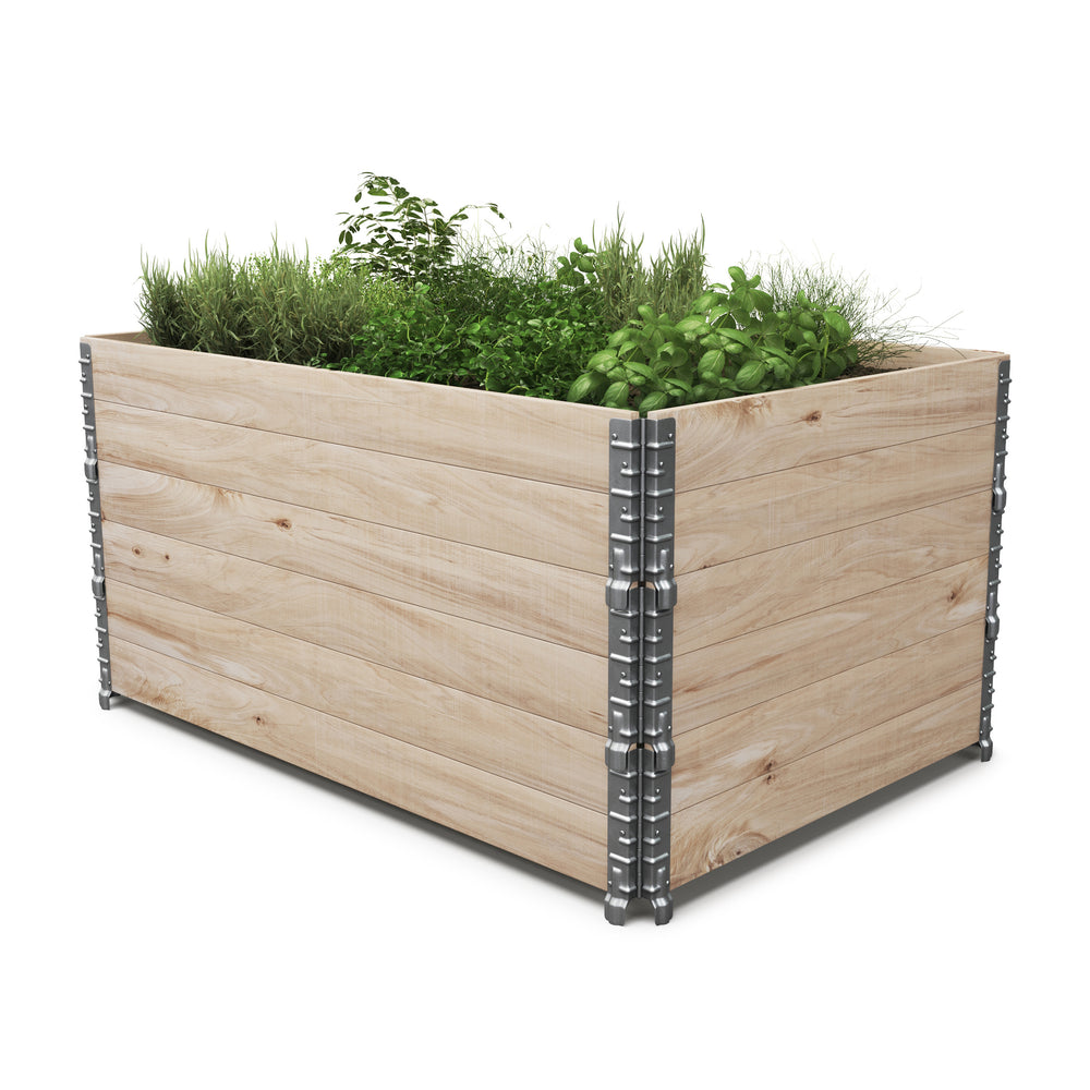 Folding frame for raised bed, set of 3