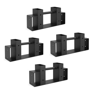 Holzstapelhilfe 4er Set schwarz