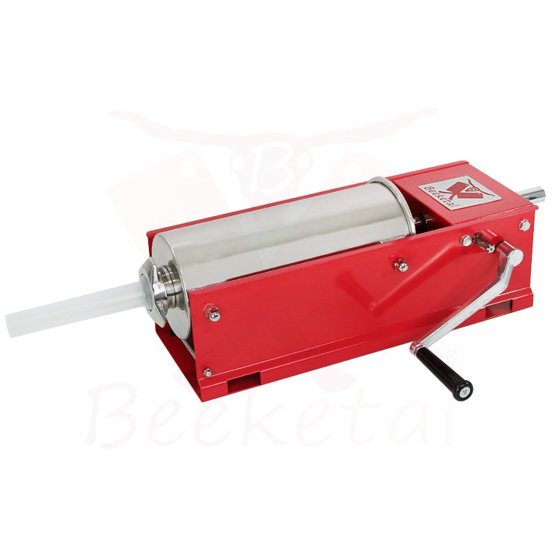 Horizontal steel sausage stuffer 5 liters