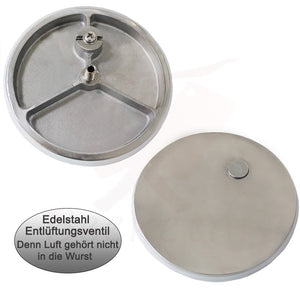 Horizontal Stahl Wurstfüller 7 Liter