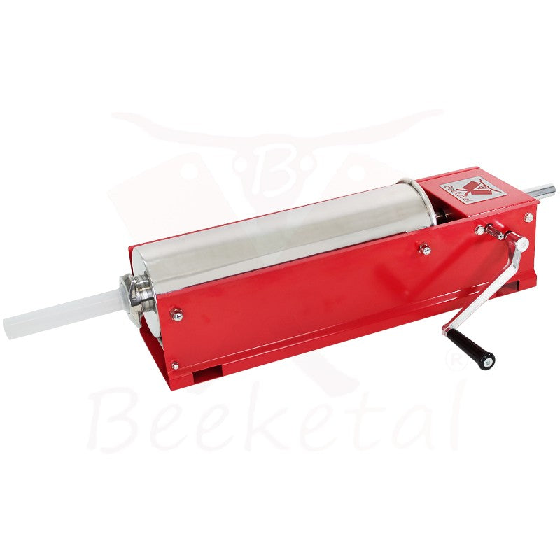 Horizontal steel sausage stuffer 7 liters