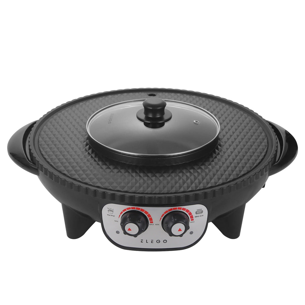 Pentola calda con piastra grill 2000W