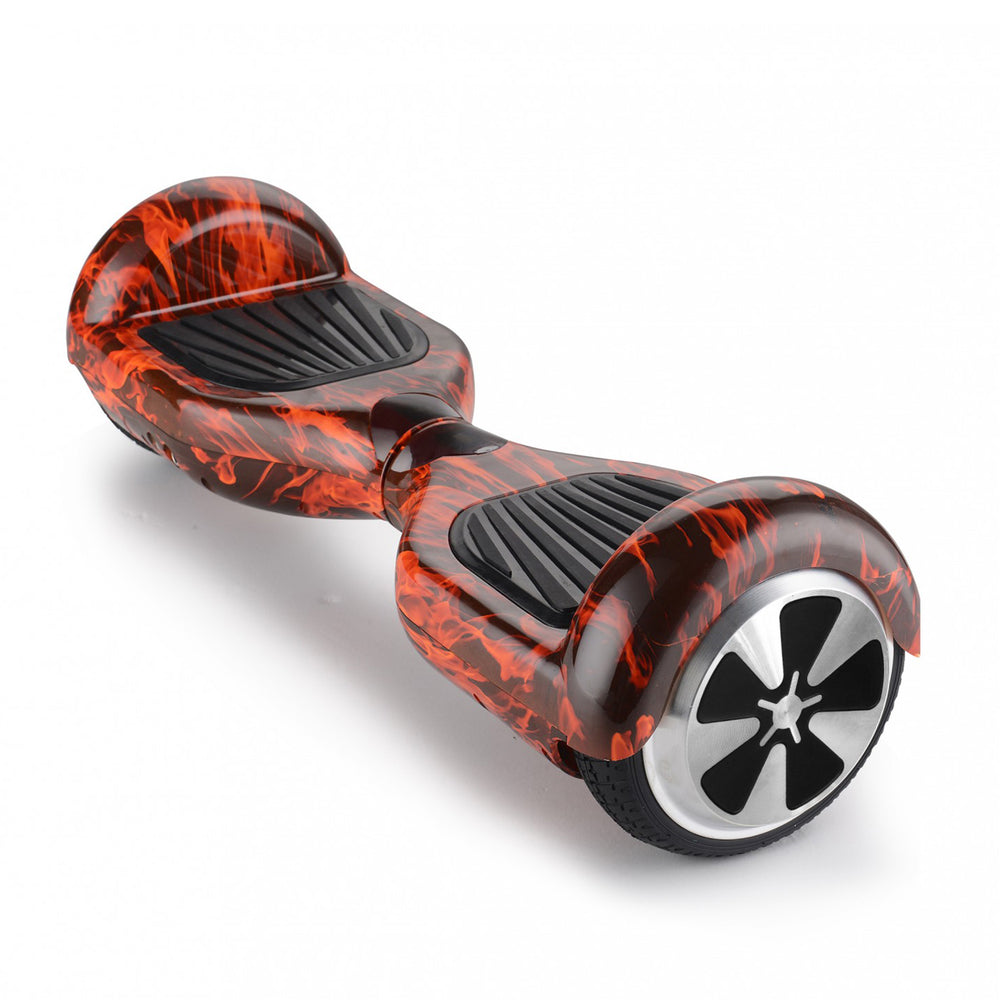 Hover board, balance board, flames