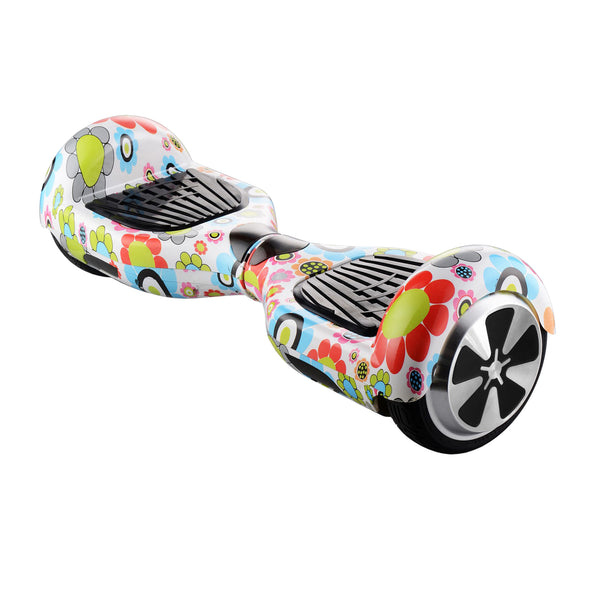 Hover-Board, Balance Board, Blumen-Design