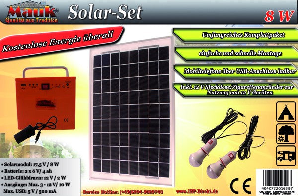 Mauk Portable Solar Set 8W