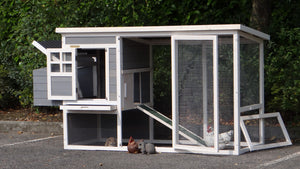 Hühnerstall 2- 3 Hühner Julia mit Legebox + Freigehege