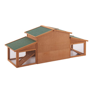 Kaninchenstall Schmitten 72x180x62cm Tannenholz