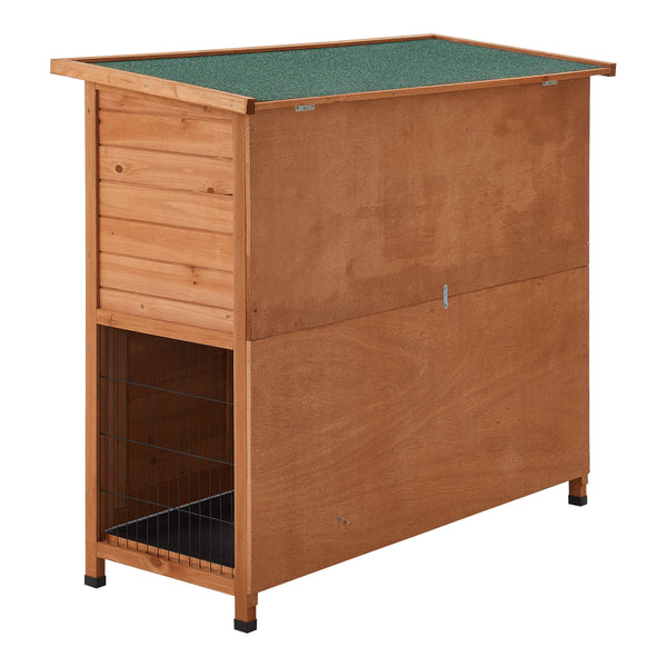 Clapier à lapins Falkenau, enclos pour petits animaux 104x122x50cm sapin