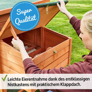 Hühnerstall Hühnervoliere XXL mit Freilauf