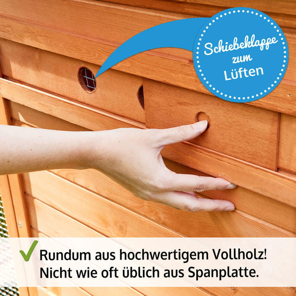 Hühnerstall Hühnervoliere XXL mit Freilauf