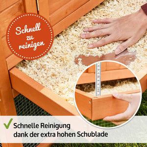 Hühnerstall Hühnervoliere XXL mit Freilauf