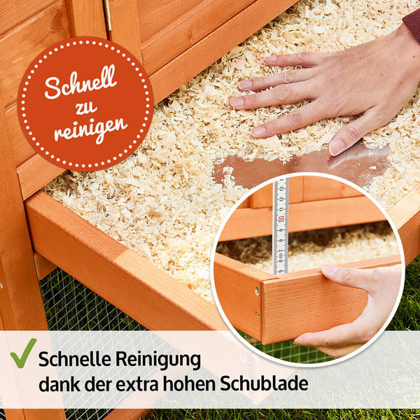 Hühnerstall Hühnervoliere XXL mit Freilauf