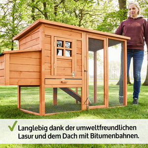 Hühnerstall Hühnervoliere XXL mit Freilauf