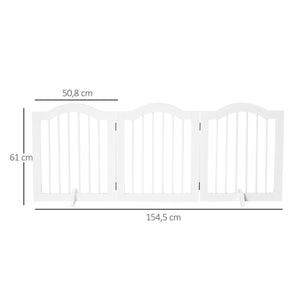 Hunde Absperrgitter Schutzgitter 3-teilig 154.5x29.5x61cm