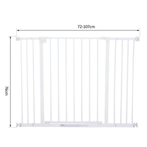 Hunde Absperrgitter Türschutzgitter 72-107cm