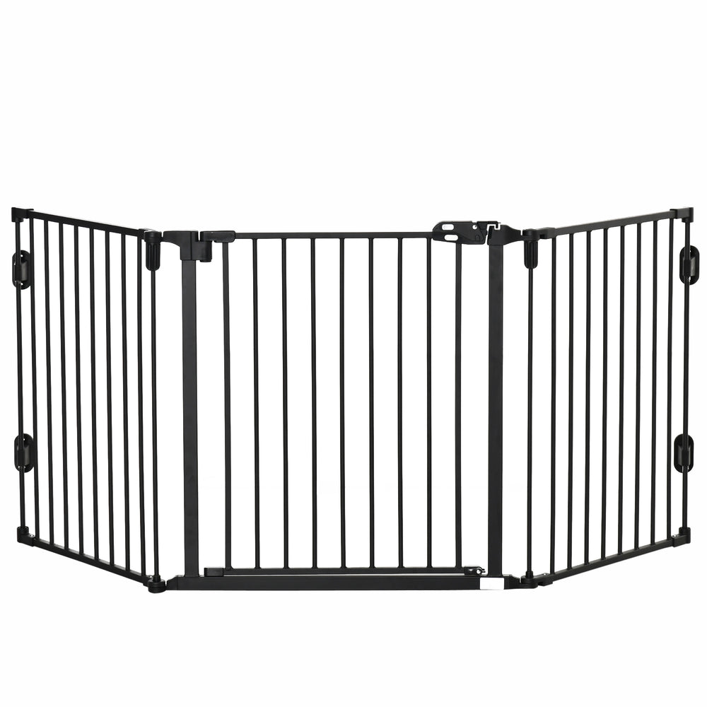 Dog safety gate, foldable door gate, 202.5x76cm