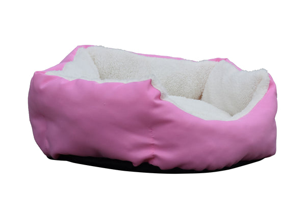 Hundebett PFÖTCHEN L pink