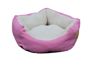 Hundebett PFÖTCHEN L pink