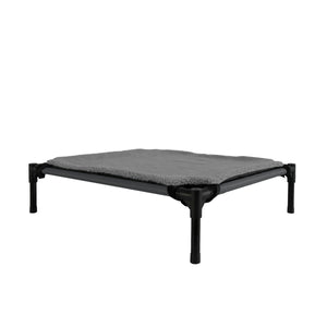 Hundebett Katzenbett erhöht mit Sonnendach M anthrazit/schwarz