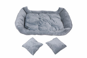 Hundebett SCHNUFFEL grau