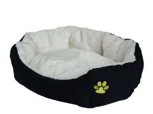 Hundebett PFÖTCHEN XL schwarz